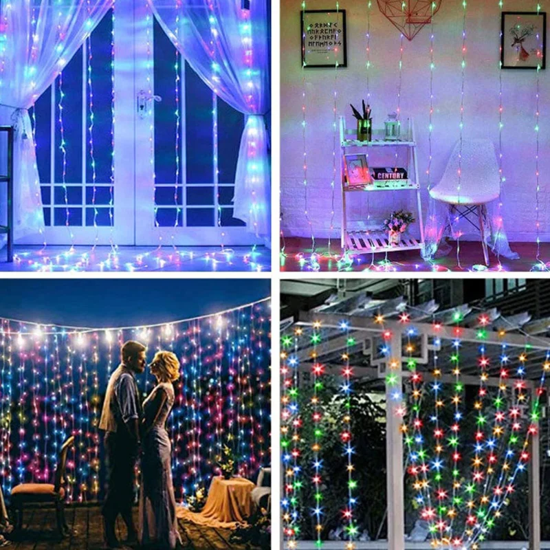 LED String Lights 8 Modes Plug In Fairy String Light Indoor Outdoor Wedding Party Decoration Lamp With Remote Control