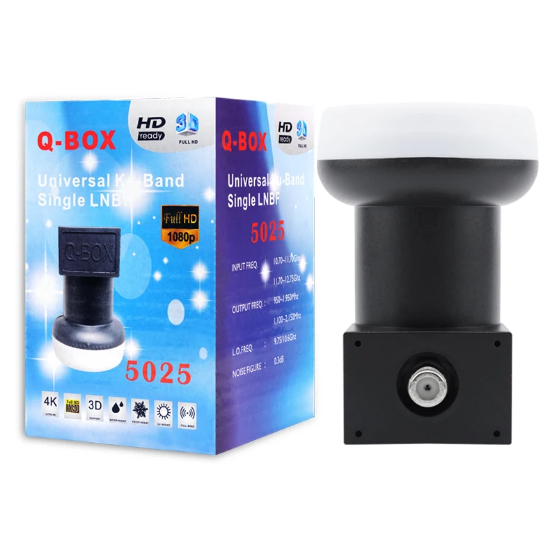 Q-BOX 5025 НОВЫЙ lnb ku-диапазон премьер-фокус terbaik c band Гардинер Золотая Звезда