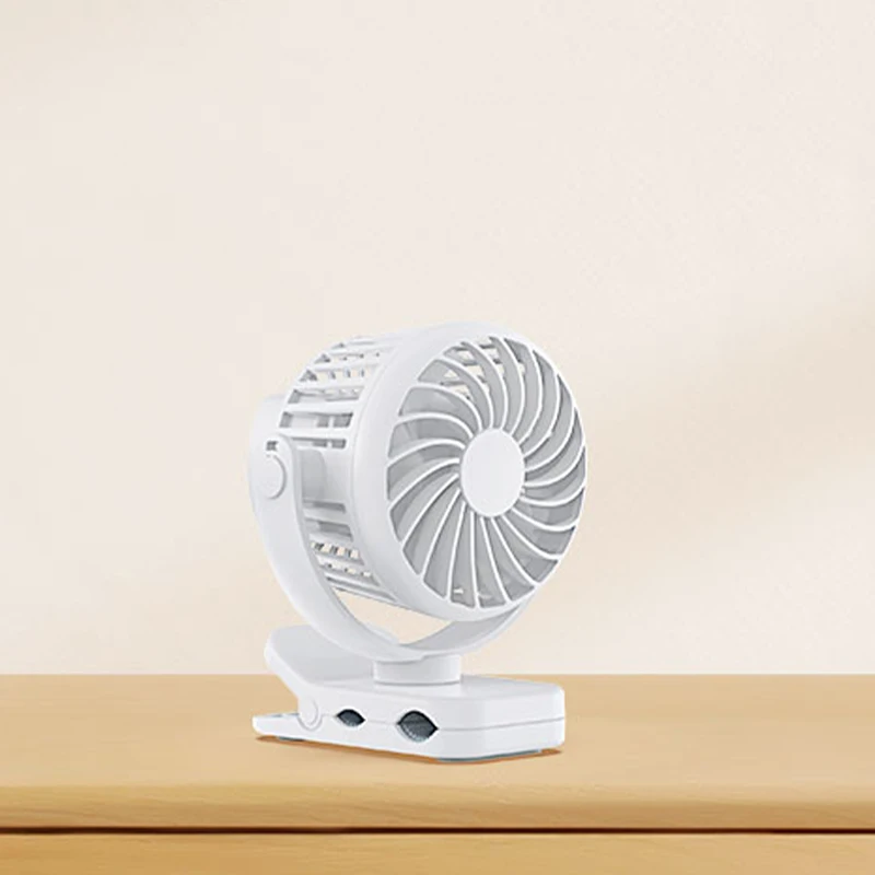 New 1500mAh Strong Wind Outdoor Neck Hanging Fan Portable Mini USB Rechargeable Mini Fan Clip On Umbrellas