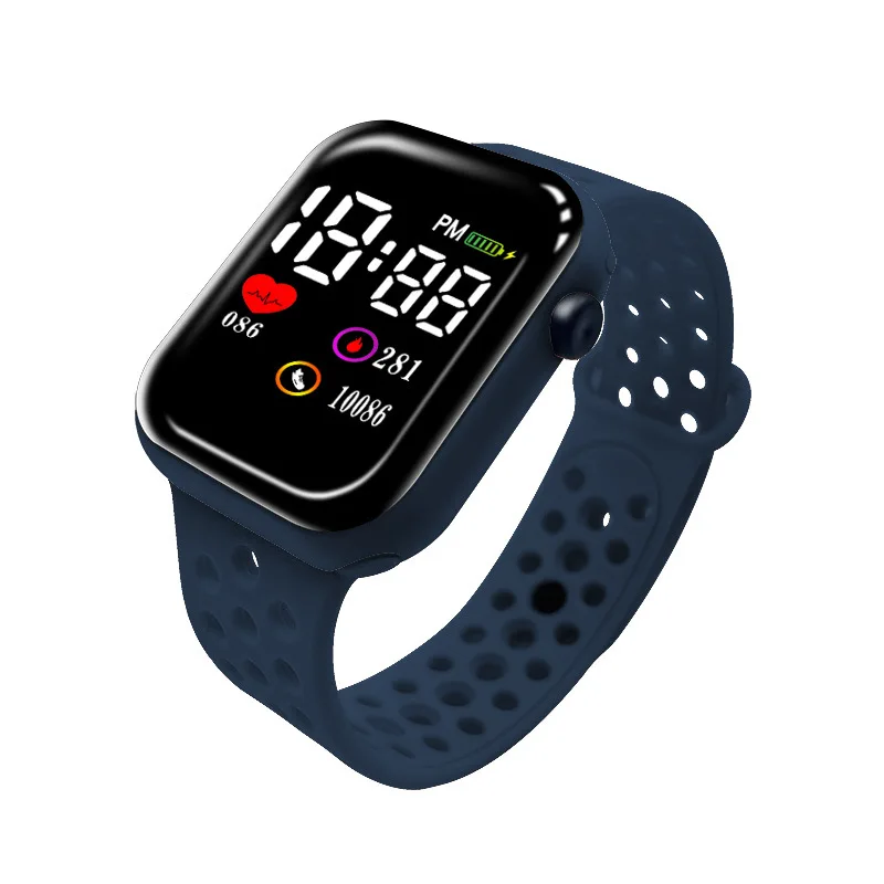 Fashion Boys Square LED Sports Watches Digital Watch For Men