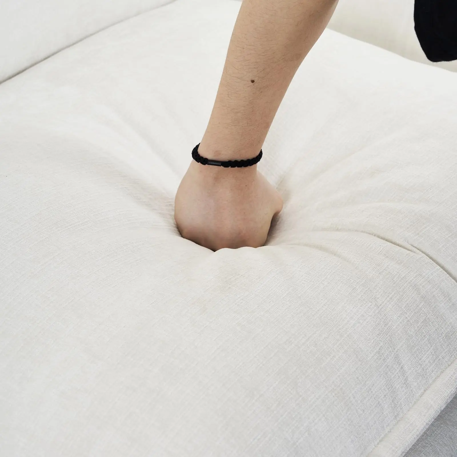 Современная мебель для гостиной 2 дивана секционные loveseat белая ткань L-образный диван набор
