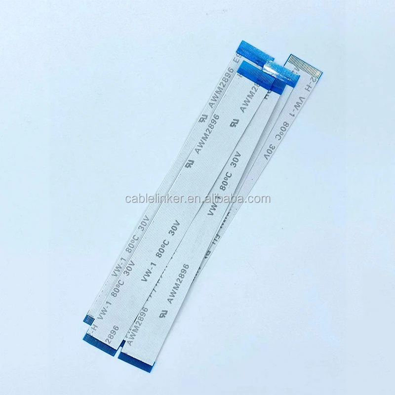 0.5mm Pitch 31pin Fcc Awm 0624 80c 60v Vw-1 Ffc Flat Ribbon Cable For Scanner