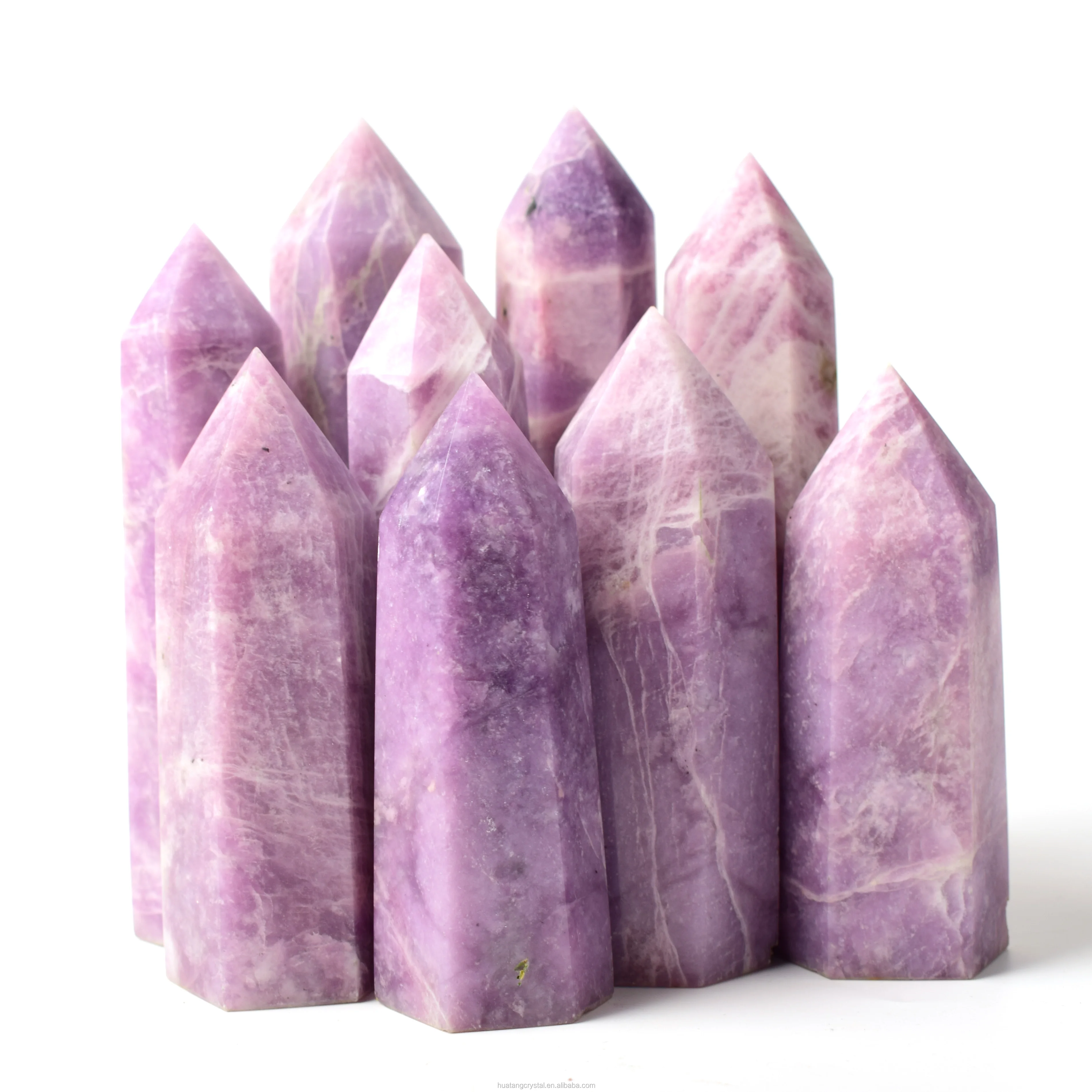 New Product Purple Quartz Tower Kunzite Point For Heling