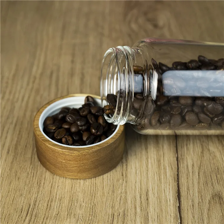 Factory price clear food storage borosilicate 110 ml glass jar for food tea