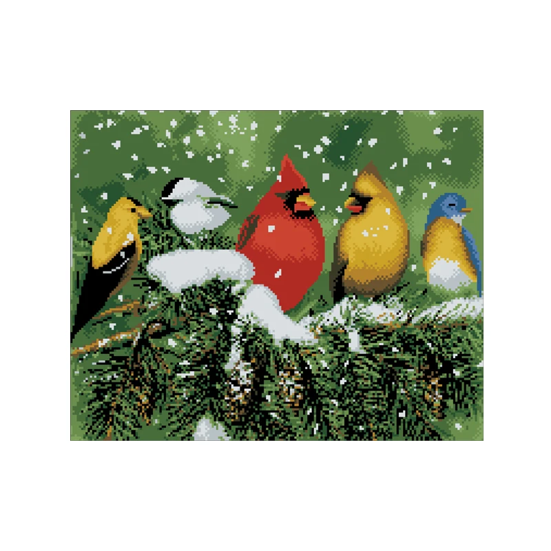 Living Room Decoration Handicraft New Cross - Stitch Material Package Diy Bird B0024
