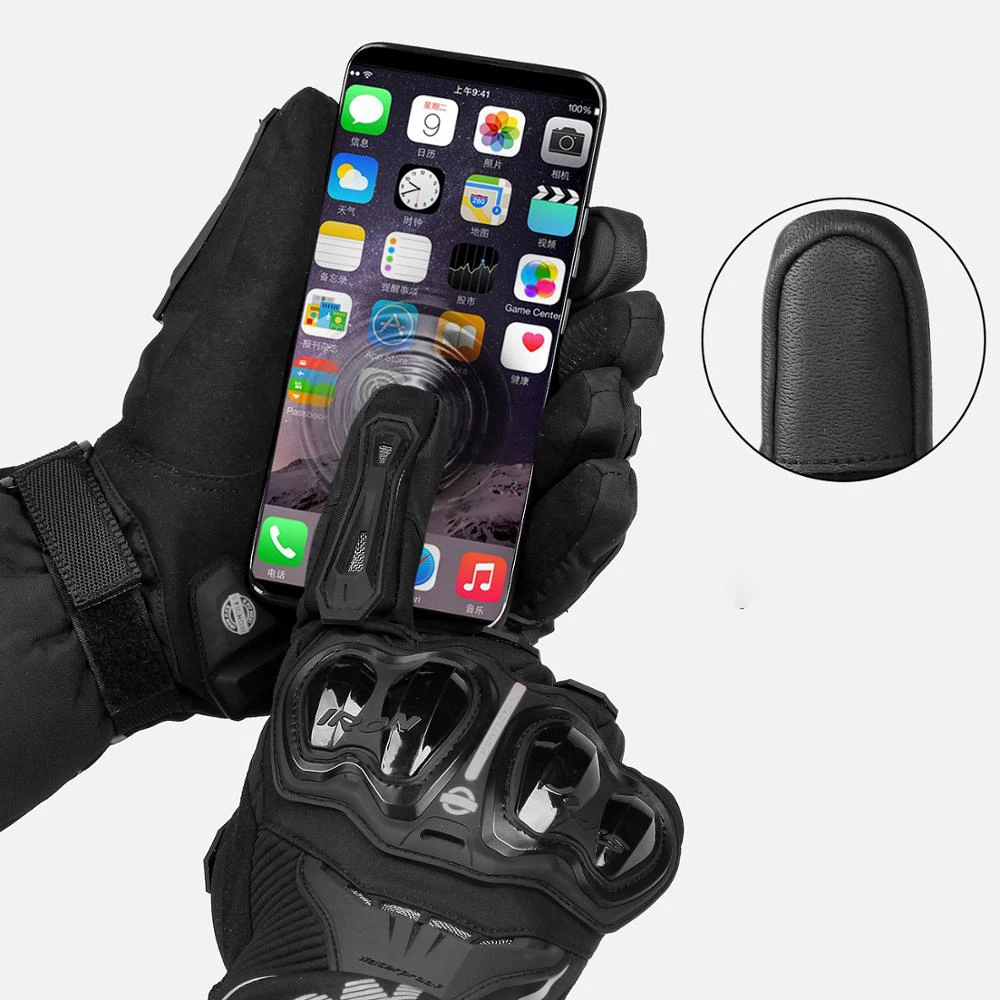 Утюг Джа на осень-зиму с сенсорным экраном водонепроницаемый полная защита пальцев мотоцикл круто перчатки для мужчин и женщин