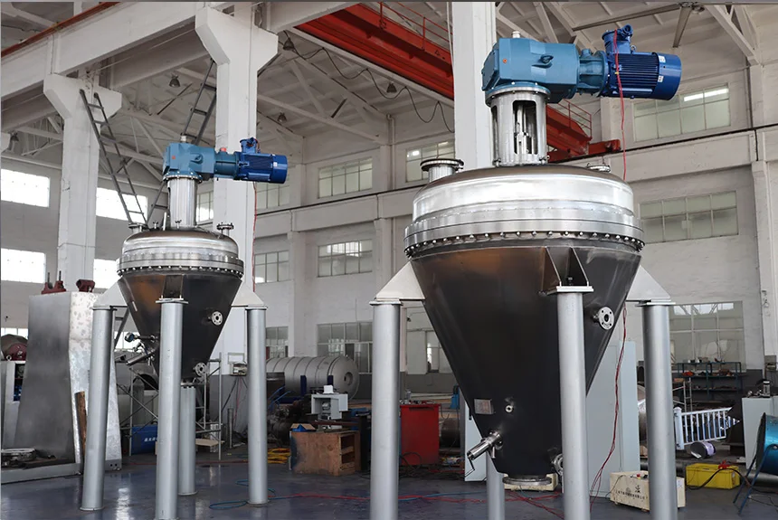 High Precise Chemical Powder Vertical Conical Double Screw Cone Mixer Dryer/Ribbon Blender