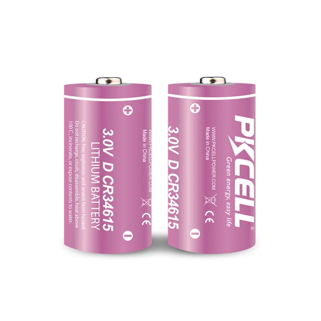 PKCELL Lithium Primary  Batteries  CR34615 12000mAh 3V D size for water meter