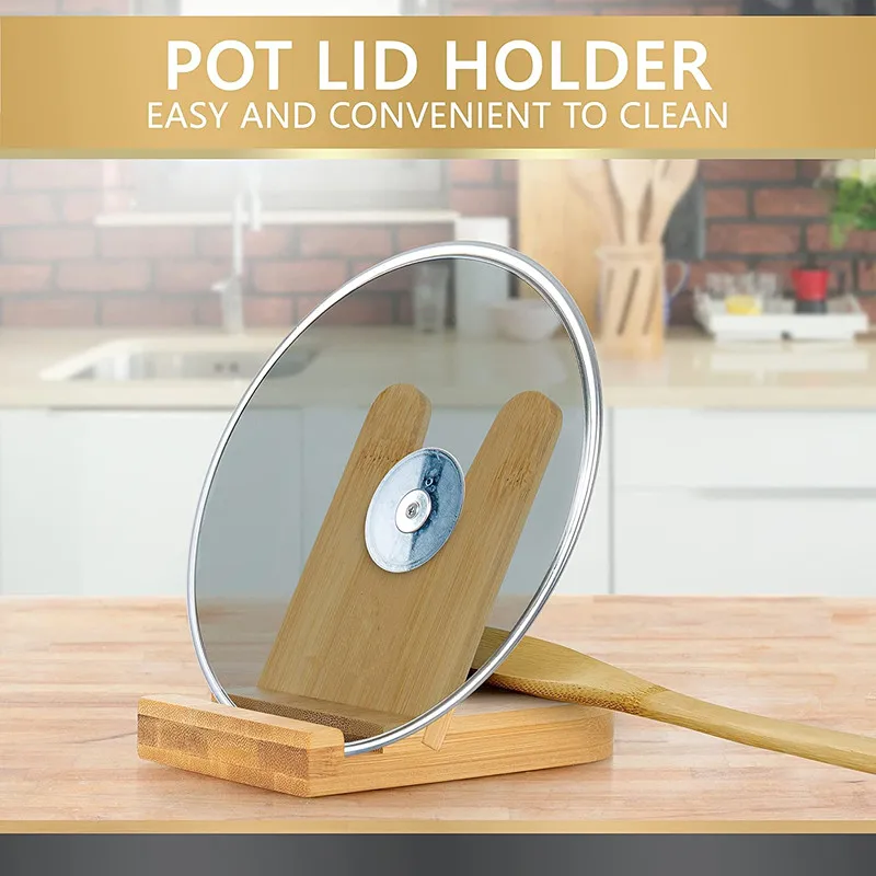 11 Pcs Bamboo Cooking Utensil Set - Natural Non-Abrasive Wooden Kitchen Set Utensil