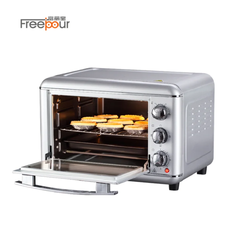 1400W 220V 23L Electric deck oven 3 rack with cake pizza baking function timer function toaster oven
