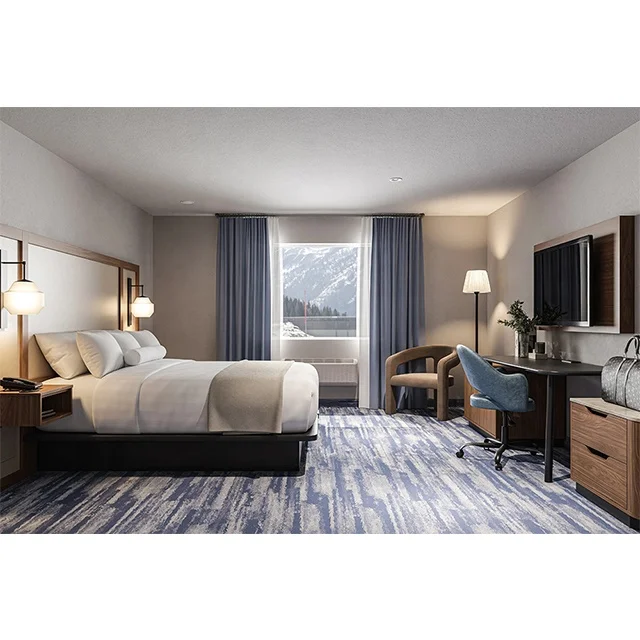 Hotel Furniture at Wooden Factory - Hotel Furniture Bedroom Sets For American Hotel Franchise Fairfield Inn Modern