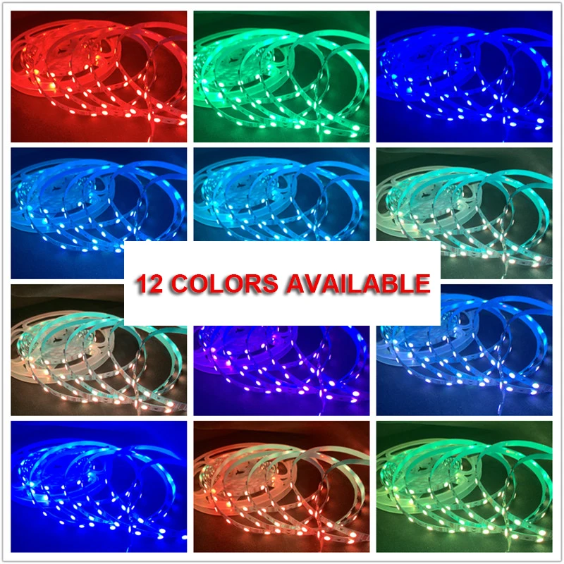 Brand New DIY Indoor RGB Color-Changing Soft Flex LED Strip with Self-adhesive Tape for Projector Screen