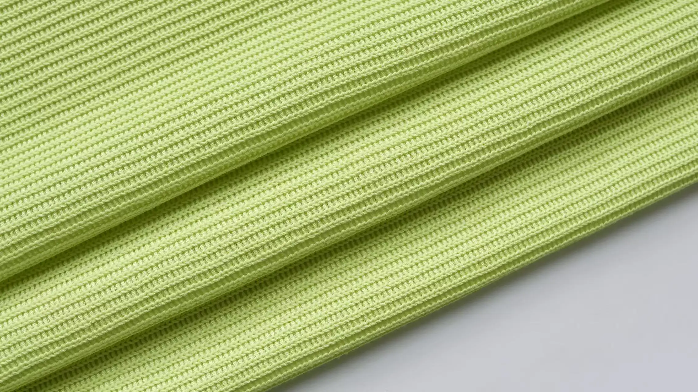 Hot Sale Green Slub Knit Knitted Jacquard for Sweater Striped Fabric Top Clothing Cardigan Scarf Skirt Fabric