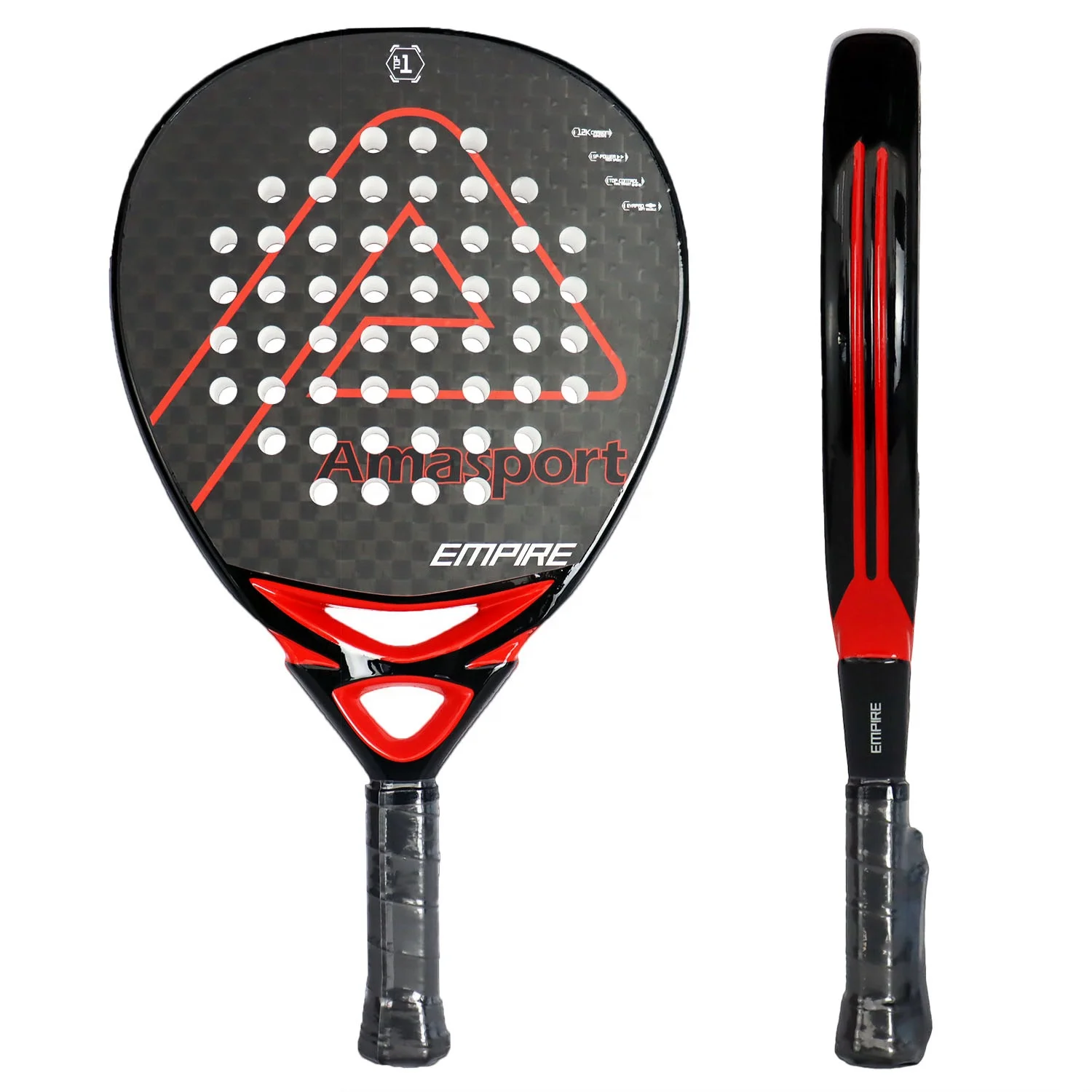 2023 New Arrival Custom Design High Quality Diamond Shape UK EVA LD30 Carbon Fiber 3K/12K/18K Padel Racket Tennis Racquet