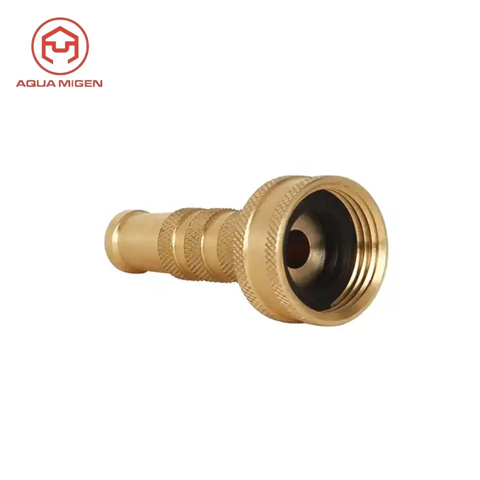 Solid Brass Variable Flow Controls Garden Hose Nozzle