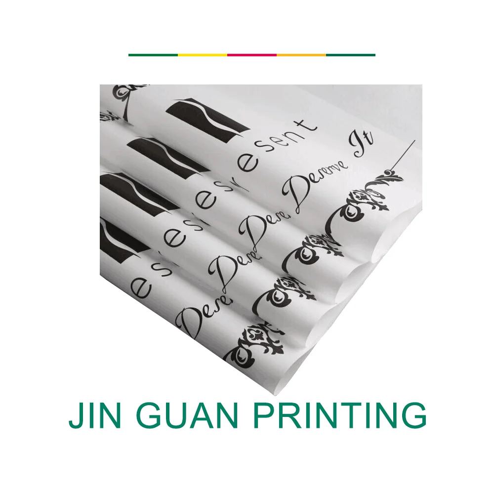 
.Custom Biodegradable Black Or Gold Printed Gift Wrapping Paper With Logo 