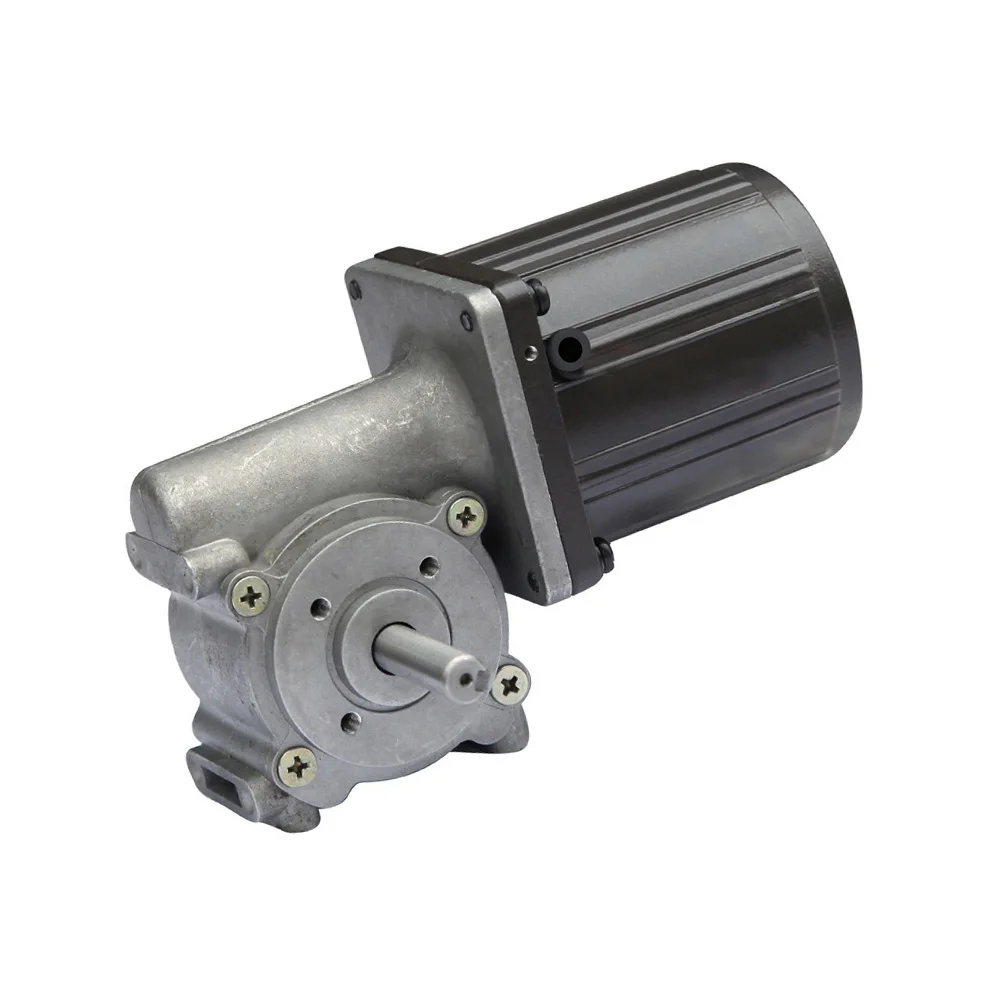 200W Hollow Shaft or Solid Shaft AC Spiral Bevel Angle Gear Motor