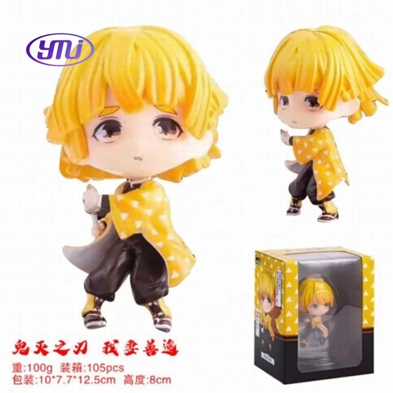 YMJ 5 Styles 8cm Demon Slayer Kimetsu no Yaiba PVC Doll anime action figures
