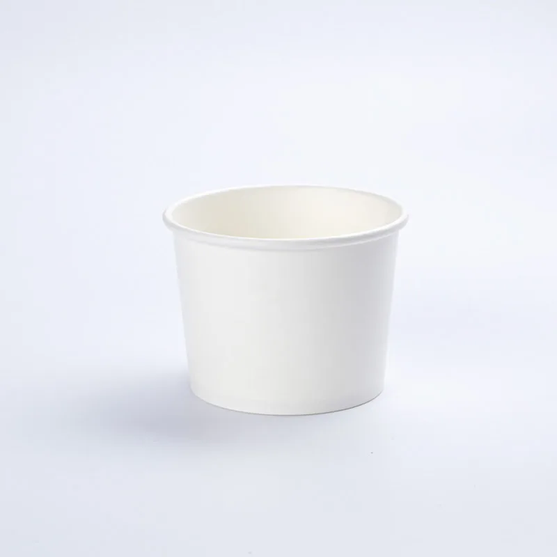 Wholesale paper soup bowls strong bearing capacity heat resistant round disposable paper bowl