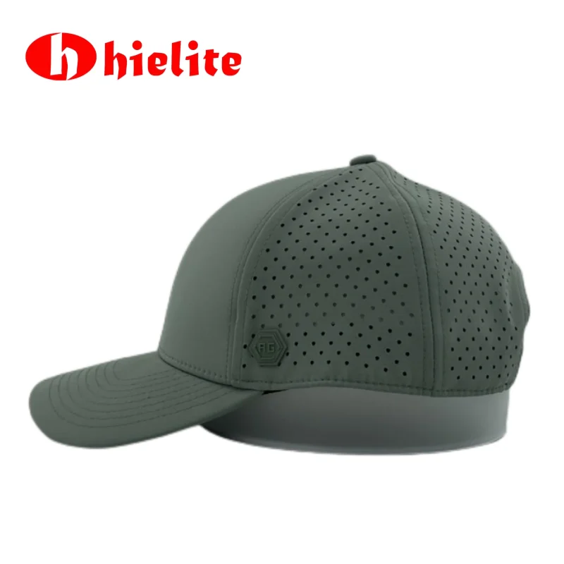 Adjustable Flat Customize Hip Hop Hats  Blank  green custom  quick dry snapback trucker sombreros laser cut cap