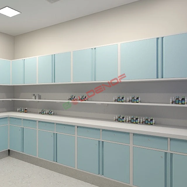 Hospital Furniture and Equipment Metal Modern Modular Medical Furniture Dental Medicine Cabinets with Drawers
