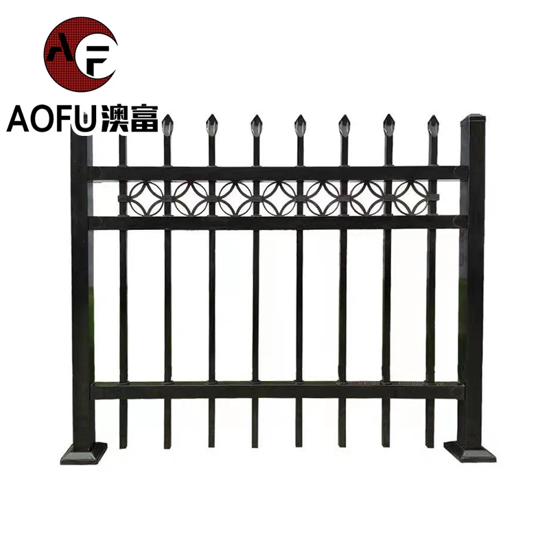 Anti-corrosion and theft High Security Galvanized steel Popular Design Zinc Steel Welded Fence Garden Yard Protection Fence