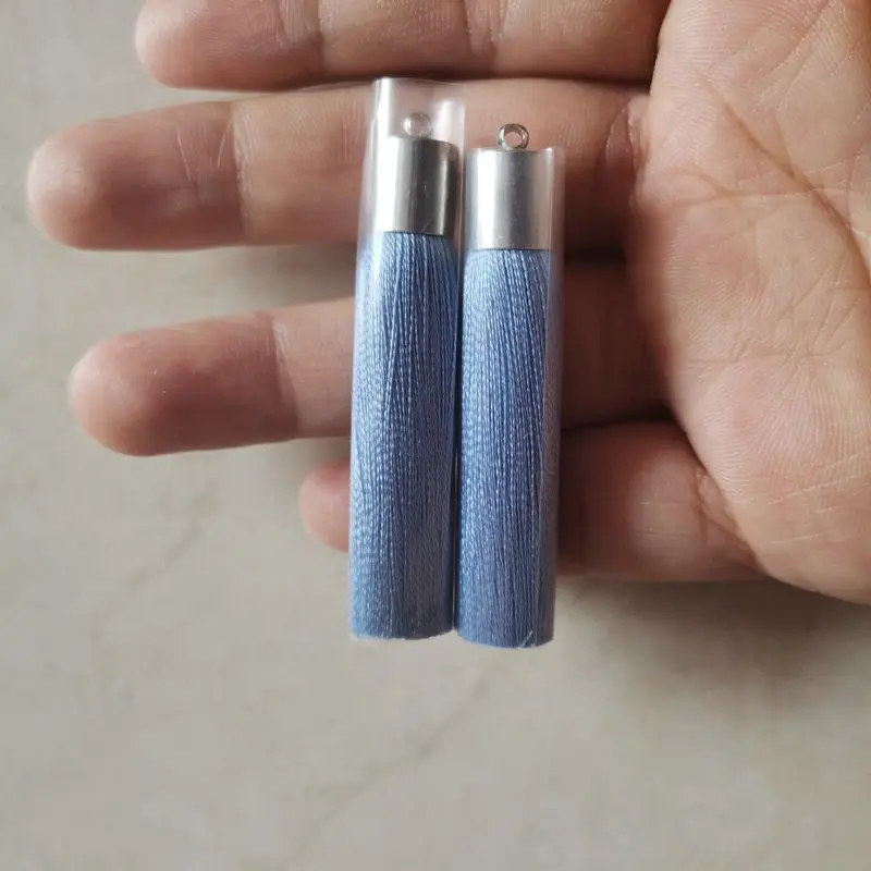 NANA free sample 1000 colors 5cm gold silk  tassels for jewelry, 100% rayon tassel silk