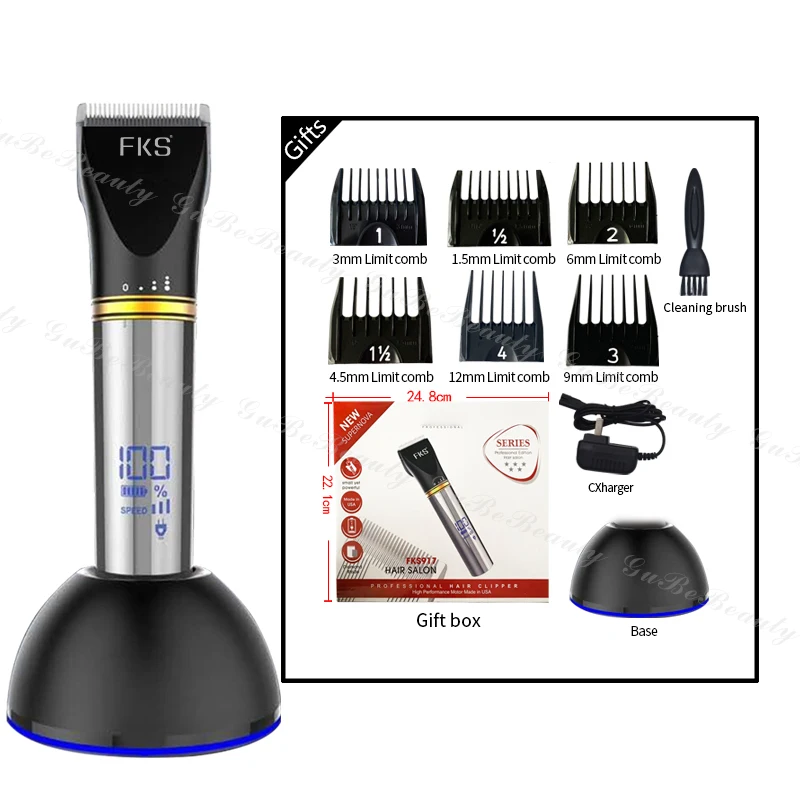
FKS hair cutter machine for men DIY hairstyles homeuse hairstyling tool hair trimmer 