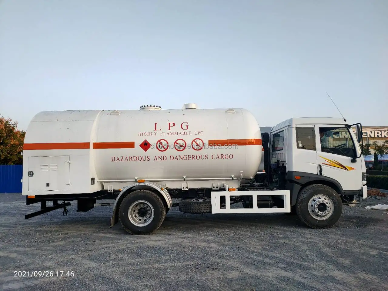 23.81M3 Lpg Mobile Bobtail Tanker Gas Pressure vessel  Truck For Nigeria