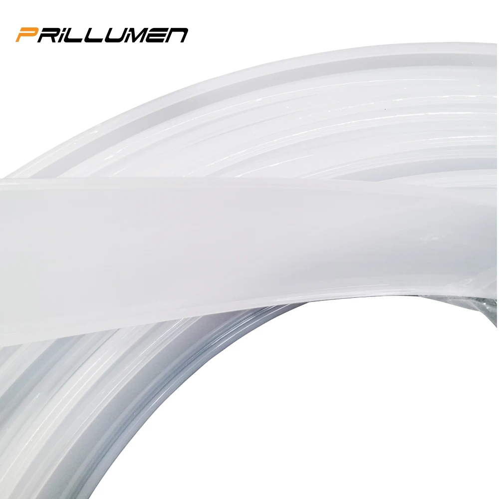 Led Plastic Tube Light Bi-color Transparent And White Pc Cover