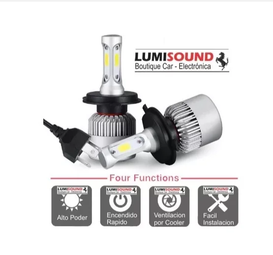 Led Heading Light S2 H4 Cob 36w Led Bulbs 8000lm White Color H1 H3 H7  H11 9005 9006 For Car Headlight Lamp Kit Car Light Lamp