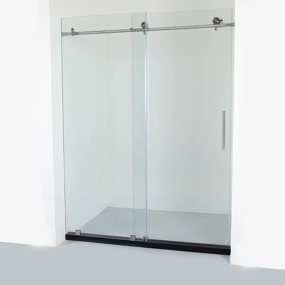 wholesale frameless tempered glass shower room bathroom sliding glass shower doors