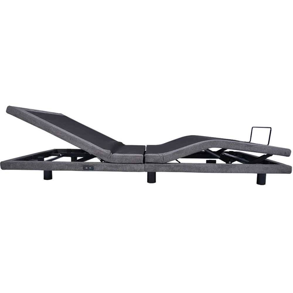 Tecforcare king size adjustable bed base modern electric king adjustable bed frame with massage metal smart adjustable bed