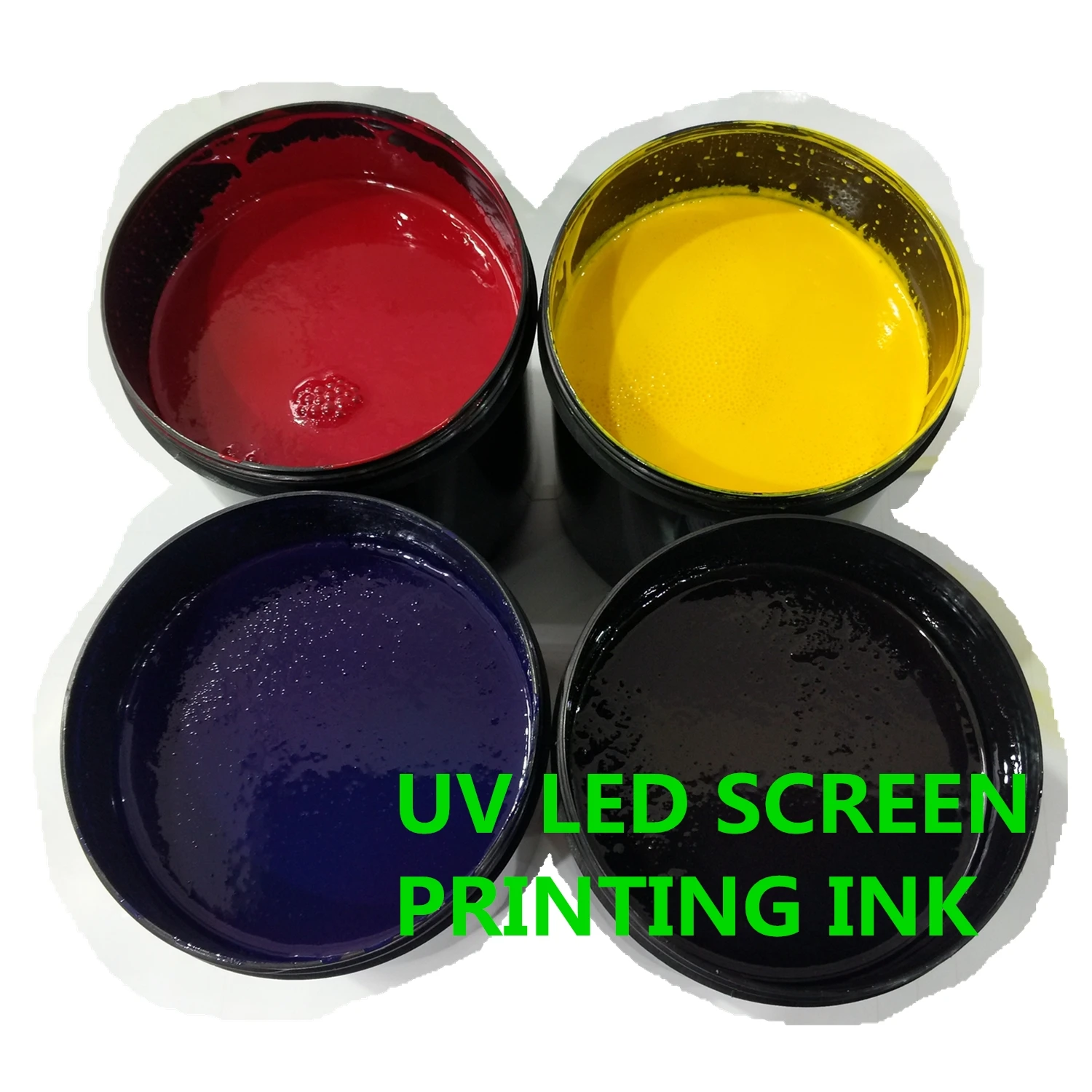 Good Print Quality Stable Performance ECO MSDS UV LED Curable Ink for Silk Screen Serigrafia Printing Machine Logo