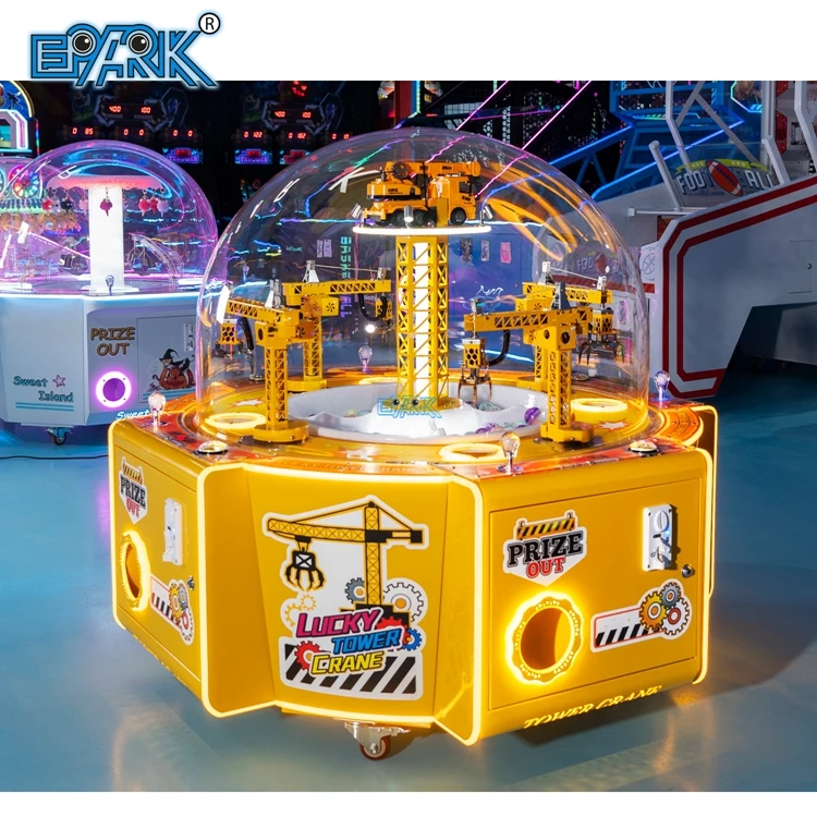 EPARK Arcade Coin Operated Kids 4 Players Gift Crane Games Machine Catch Gashapon Machine