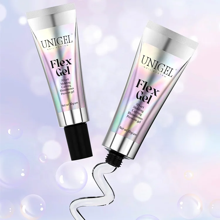 Unigel Upgraded Design Free Sample Nail Salon Private Label Nail Tips Flex Gel for Nails Salon