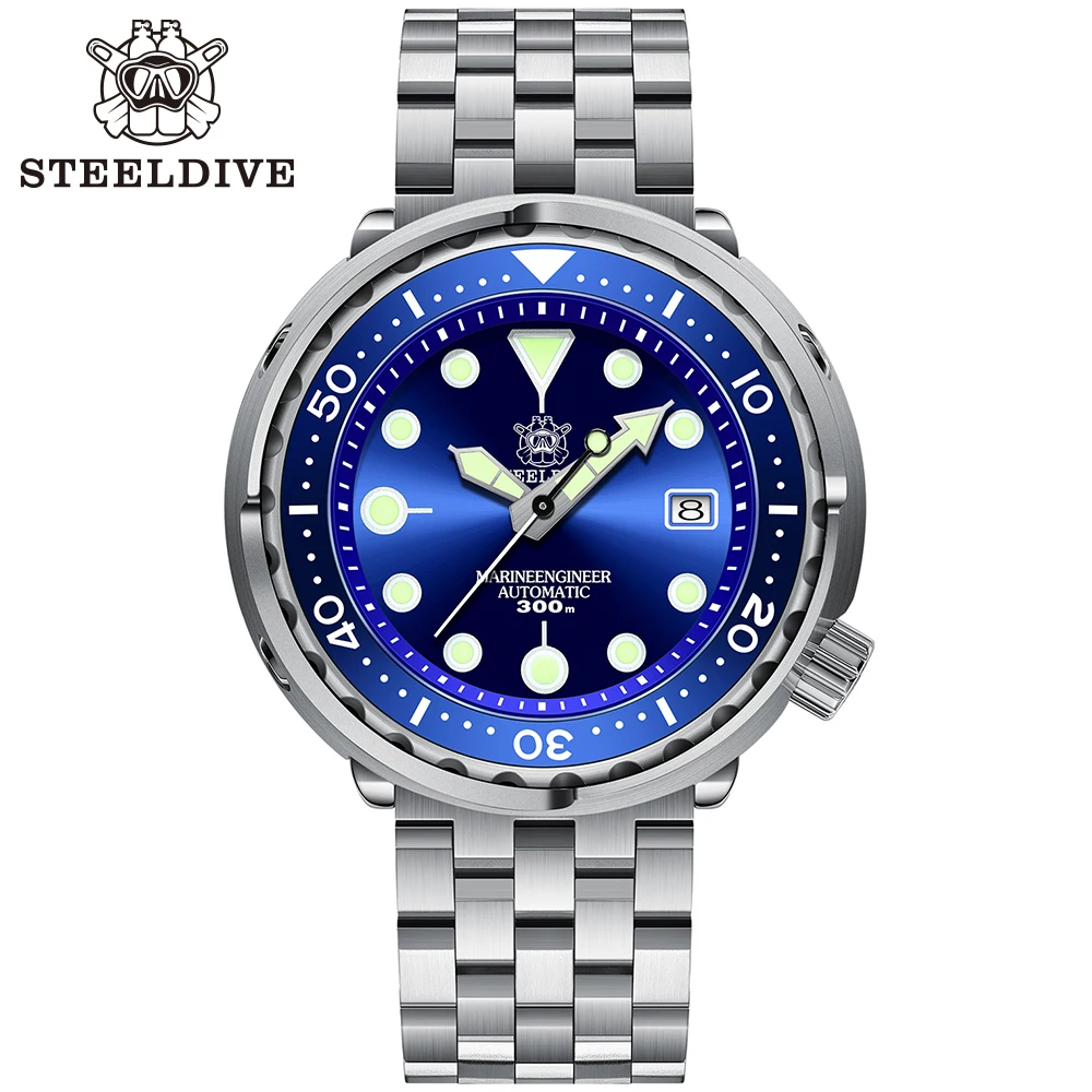  Часы Steeldive SD1975 мужские с японским механизмом NH35 водонепроницаемость 300 м роскошные часы для дайвинга браслетом из нержавеющей