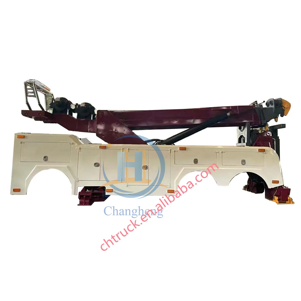 Быстрая установка 30 тонн 40 50 60 сверхмощный подъем кузов эвакуатора 360 градусов вращающий кран буксировочное верхнее оборудование