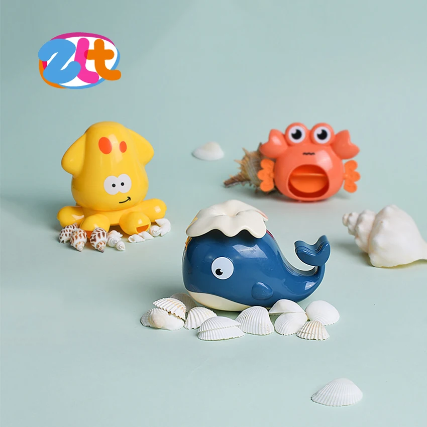 Игрушка-распылитель воды в виде морских животных детские водные трубки игрушка для ванны
