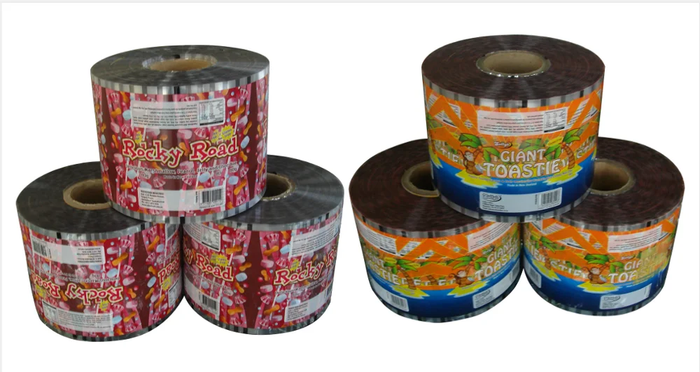 Custom Print Plastic Aluminum Foil Laminated Flexible Food Packaging Roll Stock Film For Automatic Packing