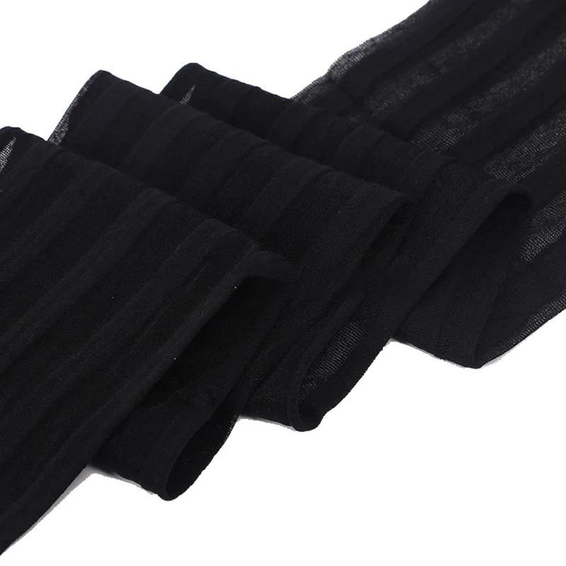 Black Vertical Stripes Patterned Stretchy Women Sexy Tights Pantyhose