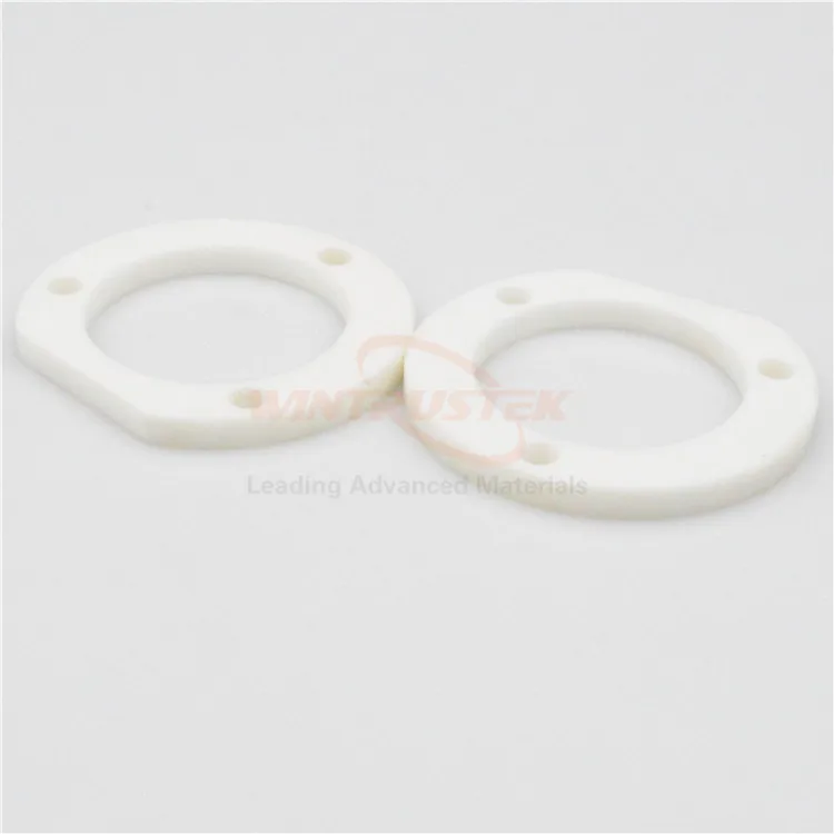 Customized High Electrical Breakdown Strength Macor Machinable Glass Ceramic Ring/Part