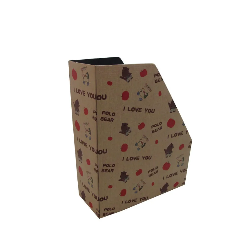 Factory Square Foldable File folder Standing Cardboard Paper Office Folder