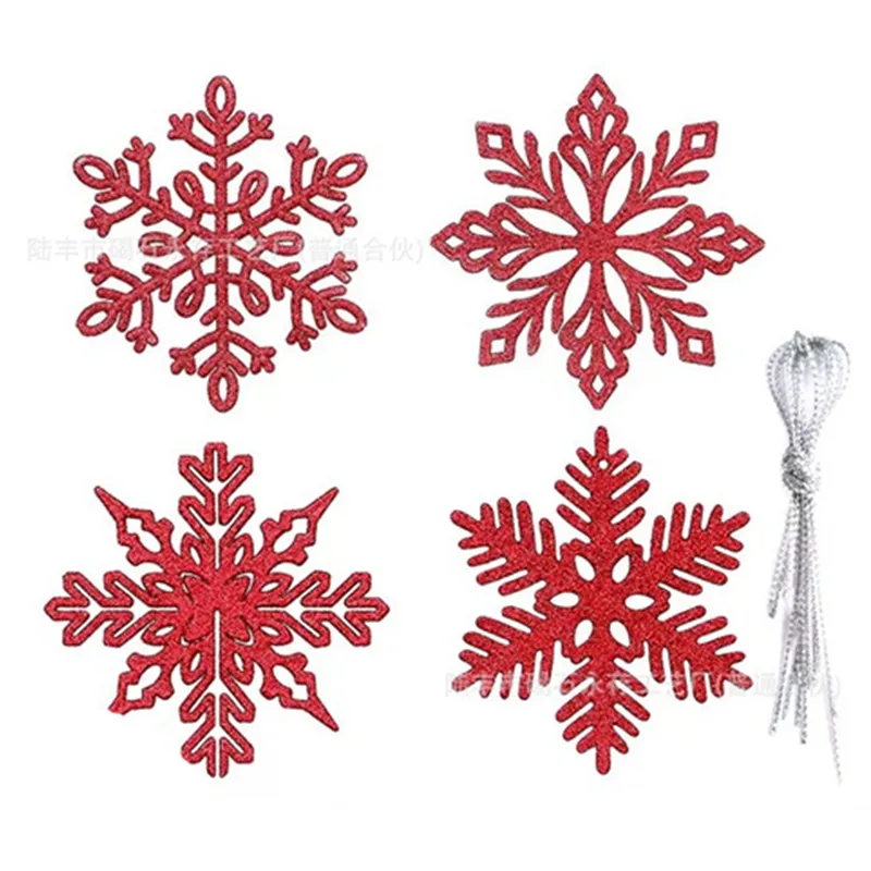 Christmas Sprinkles Snowflake Flakes Christmas Snowflake Flakes String Ornament Tree Garland Decoration Gift