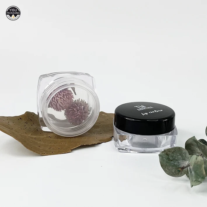Wholesale 5g 10g 15g plastic cosmetic jar / mini sample jars / skin care products packaging