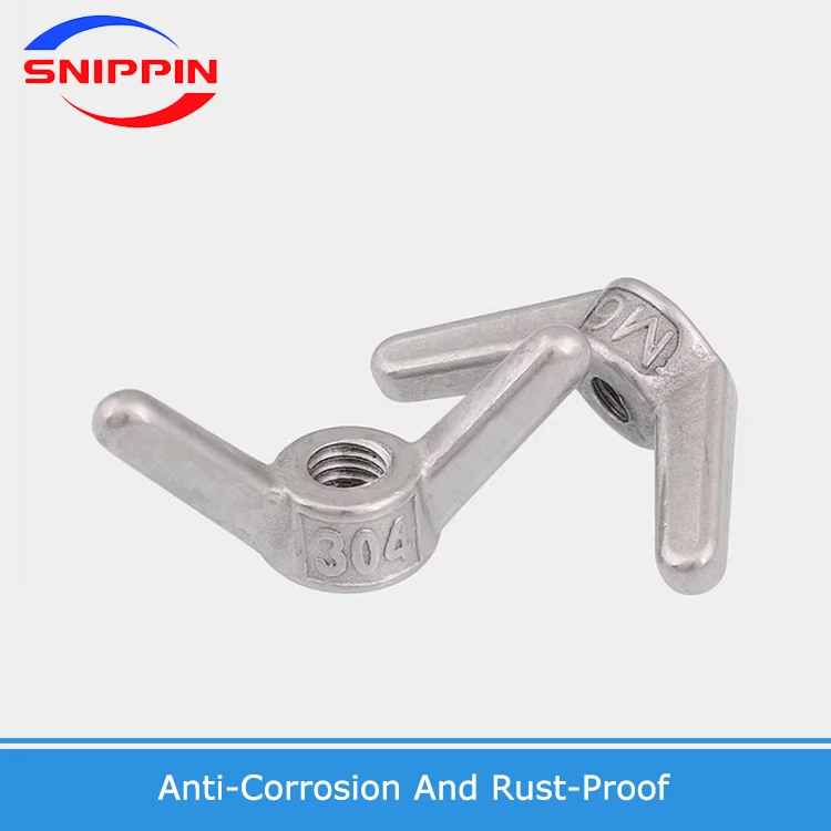 304 Stainless Steel Special-shaped Hand Screw Nut Butterfly Wing Thumb Nut Claw Nut M6 M8 M10 M12 M14 M16 M18 M20 M22 M24 M30