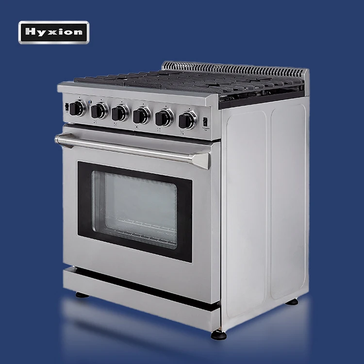 Gas stove 5 burners gas range with a 4.5 cu.ft oven easy clean
