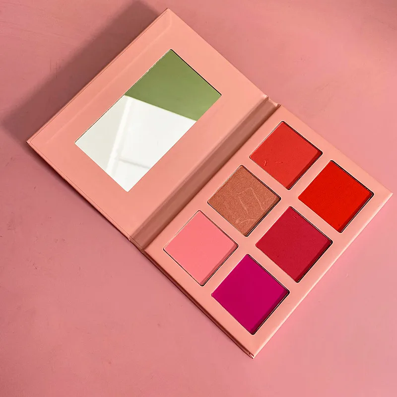 Custom Diy Blush Palette Talc-Free High Pigment Multi-use Face Makeup Vegan Waterproof Private Label Blusher Palette