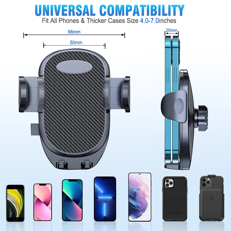 2 In1 Telescopic Rod Car Phone Holder Mount Suitable for Car Dashboard /Windshield Handyhalter Phone Holder Suporte Para Celular