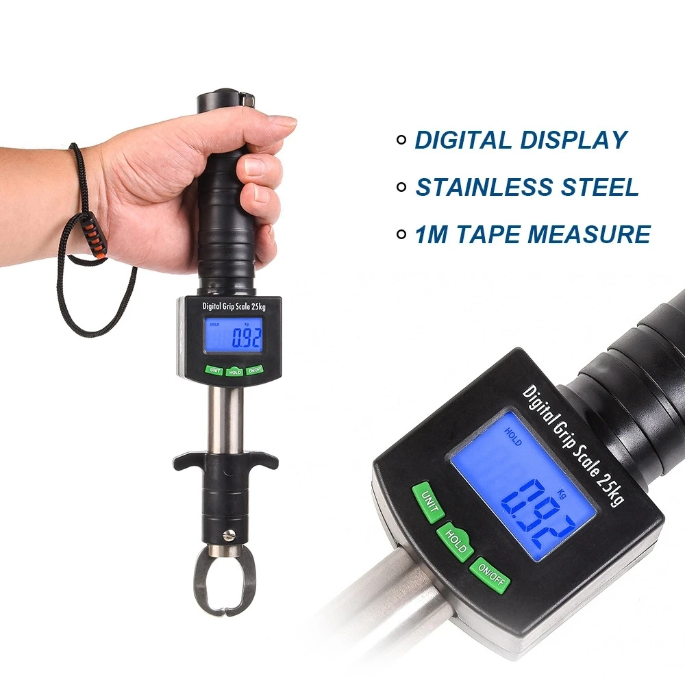 31Cm Multifunction Stainless Steel Electronic Digital Display Fishing Electronic Scale Controller Pliers With Tape Measure